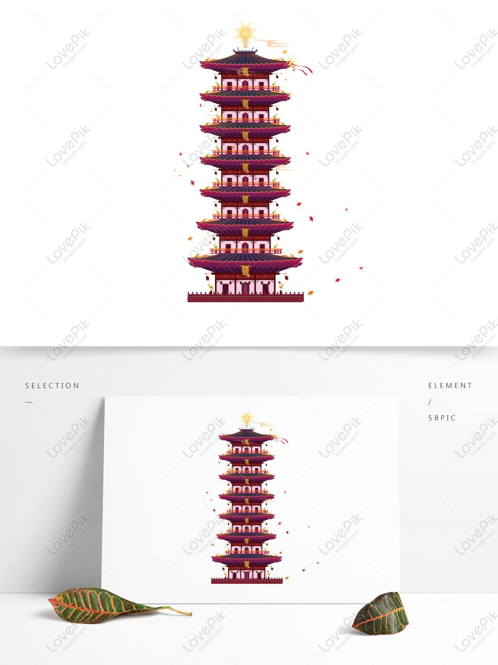 Cartoon Pagoda Images, HD Pictures For Free Vectors Download - Lovepik.com