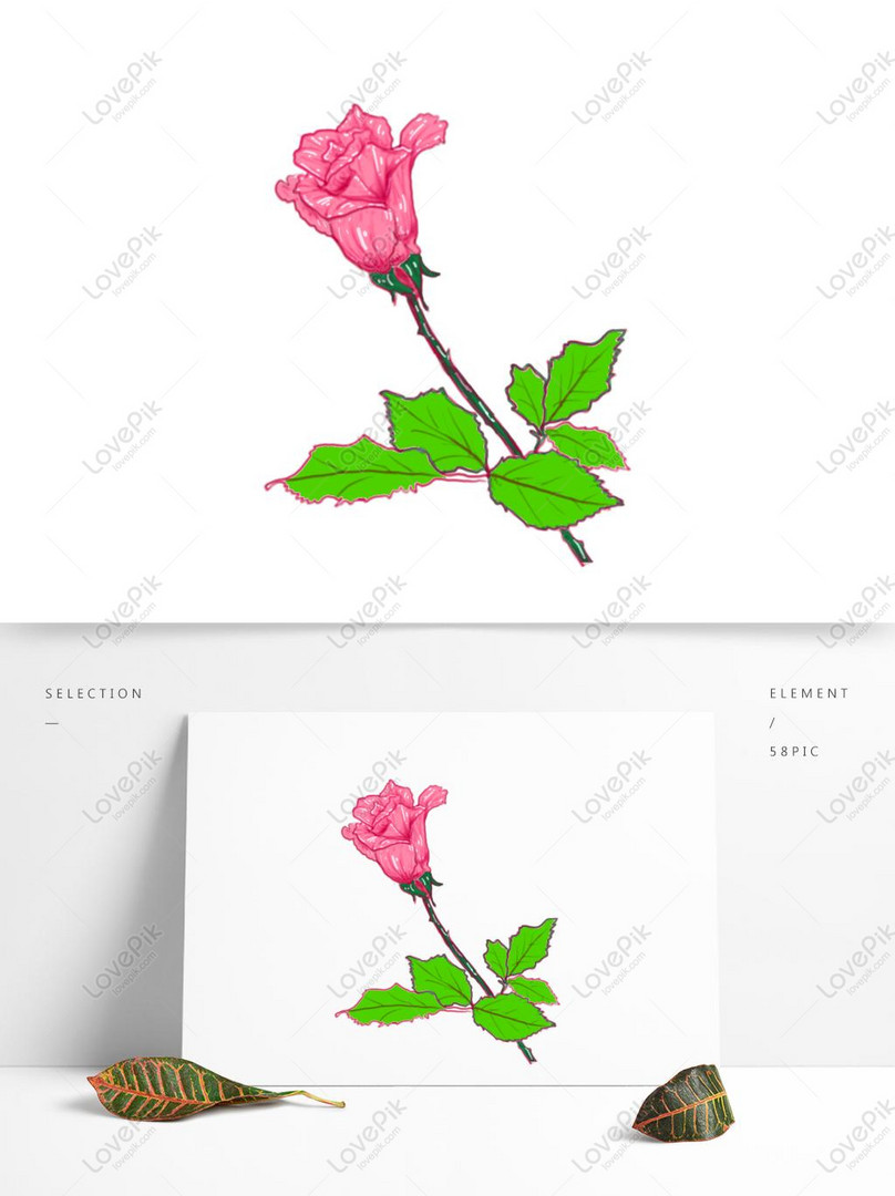Pintado A Mano Un Ramo De Rosas Hermosas Flores Elementos Mate PNG Imágenes  Gratis - Lovepik