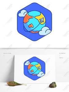 Simple and creative contrast color tour around the world medal e, Medal, earth, travel png free download