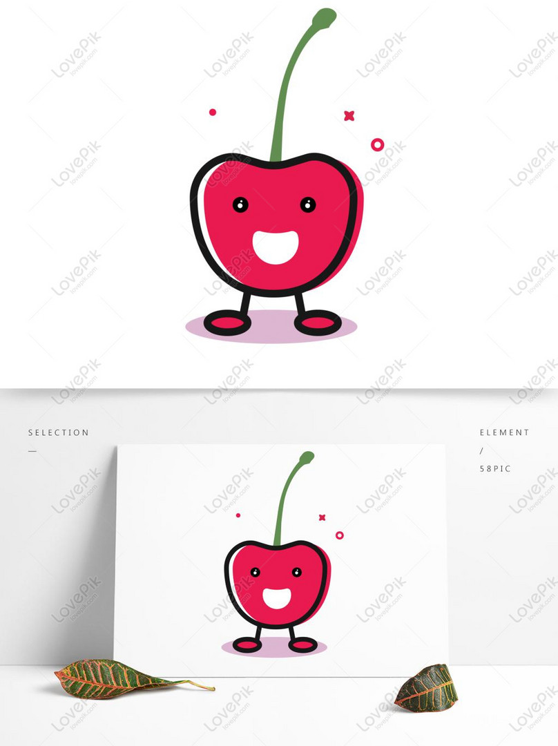 Cute cherry seamless pattern background Royalty Free Vector