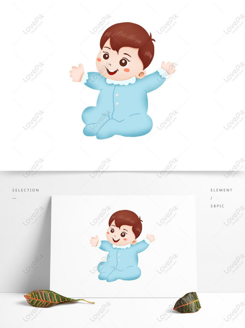 Cartoon Cute Fresh Infant Baby Child Hand Drawn Play Element Free PNG PSD  images free download_1369 × 1024 px - Lovepik
