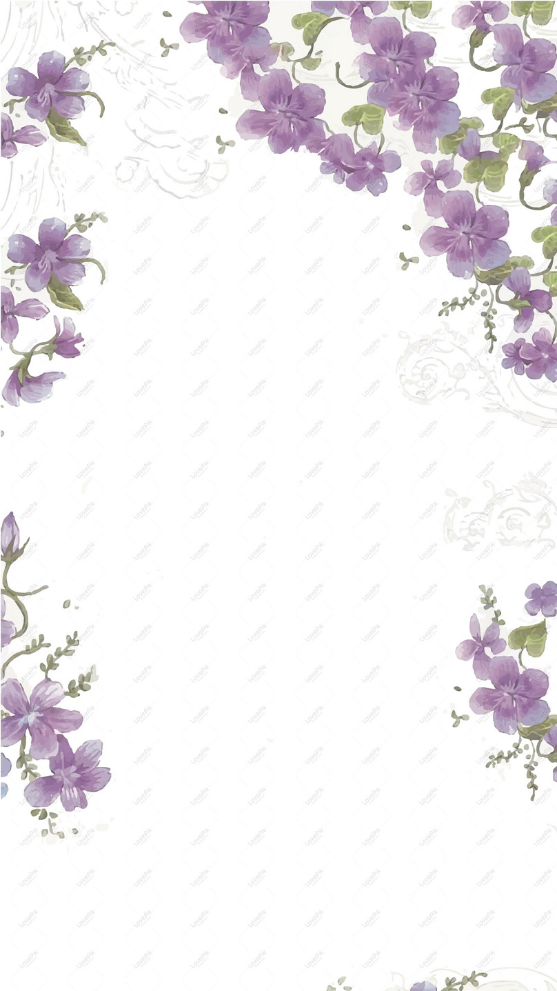 Purple Flower Background PNG White Transparent AI images free download_4855  × 2730 px - Lovepik