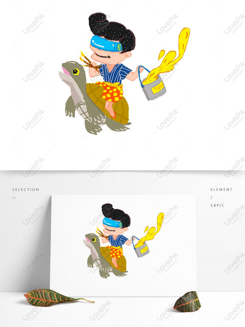 Hand Drawn Cartoon Diving Boy Riding A Turtle Drawing PNG Hd Transparent  Image PSD images free download_1369 × 1024 px - Lovepik