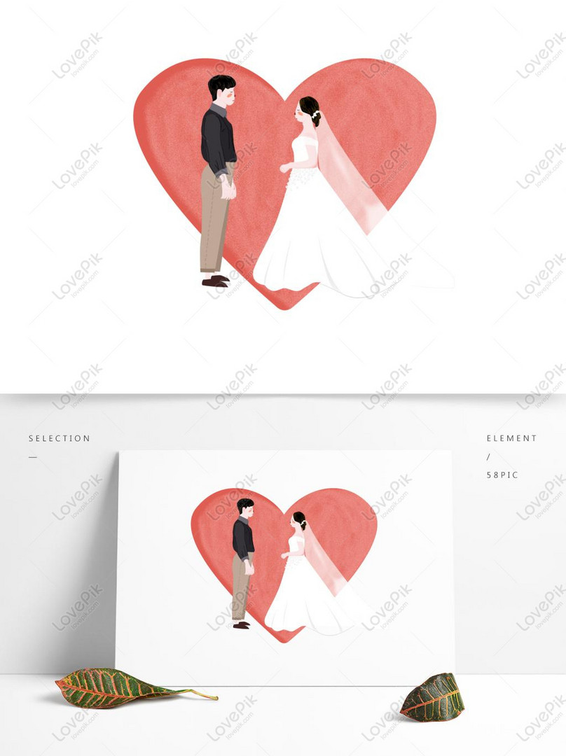 新郎新婦様の結婚式のキャラクター赤イラスト風要素イメージ グラフィックス Id Prf画像フォーマットpsd Jp Lovepik Com