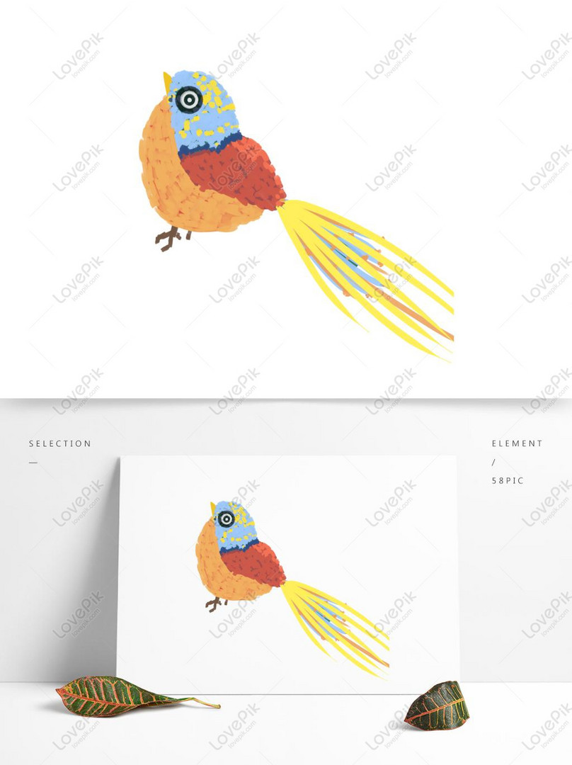 Diseño Animal Colorido Del Pájaro De La Historieta Con Los Eleme PNG  Imágenes Gratis - Lovepik