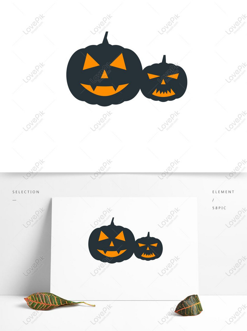 Abóboras fofos de halloween dos desenhos animados mão desenhada estilo