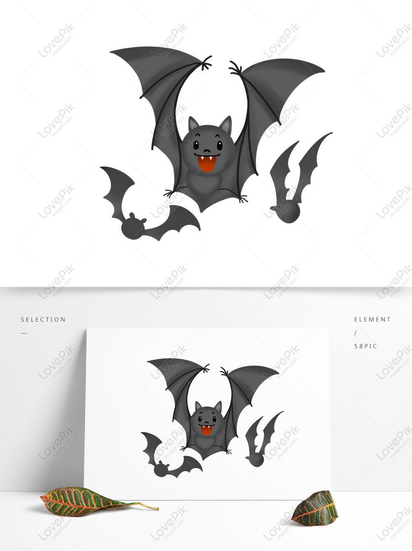 Expresión Linda De Dibujos Animados De Murciélago De Halloween PNG Imágenes  Gratis - Lovepik