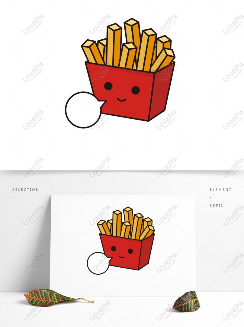 Cute French Fries Elements In Cartoon Style PNG Picture AI images free  download_1369 × 1024 px - Lovepik