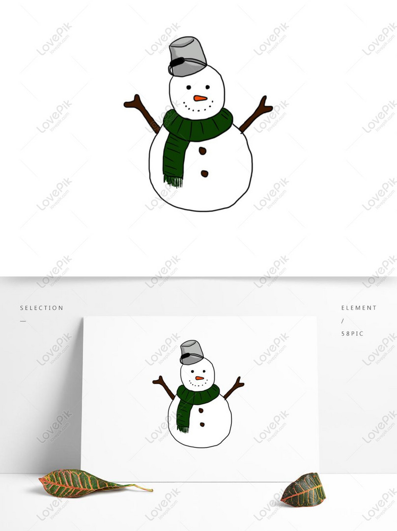 冬クリスマス雪だるまの手描きイラスト商業要素イメージ グラフィックス Id Prf画像フォーマットpsd Jp Lovepik Com