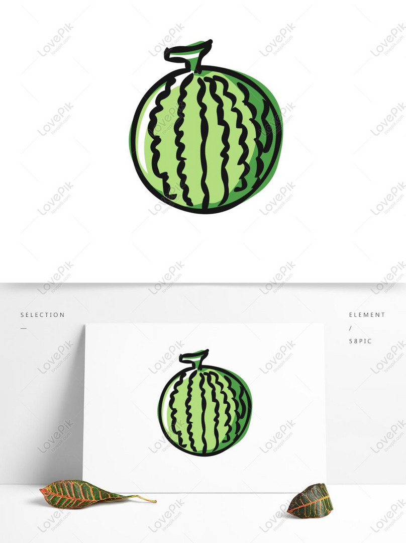 Food Elements Hand Drawn Cute Cartoon Fruit Watermelon PNG Image Free  Download AI images free download_1369 × 1024 px - Lovepik