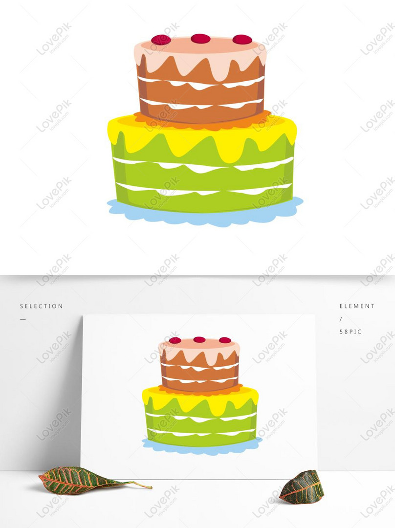 Coloring book page cake with roses. Sketch and color version. Stock Vector  | Adobe Stock
