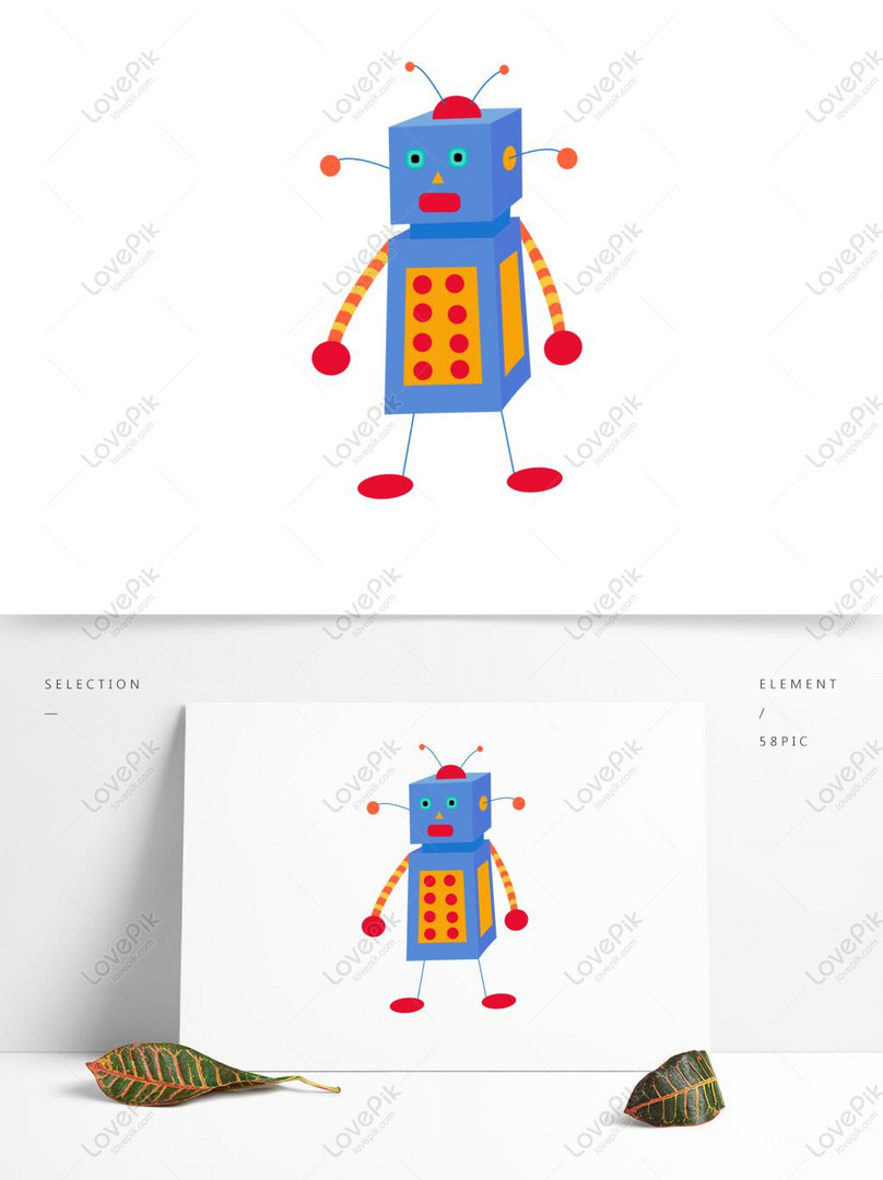 Cartoon Cute Na Robot Na May Mga Elemento Ng Laruan Ng Mga Bata Larawan Numero Ng Graphics Format Ng Larawan Cdr Ph Lovepik Com