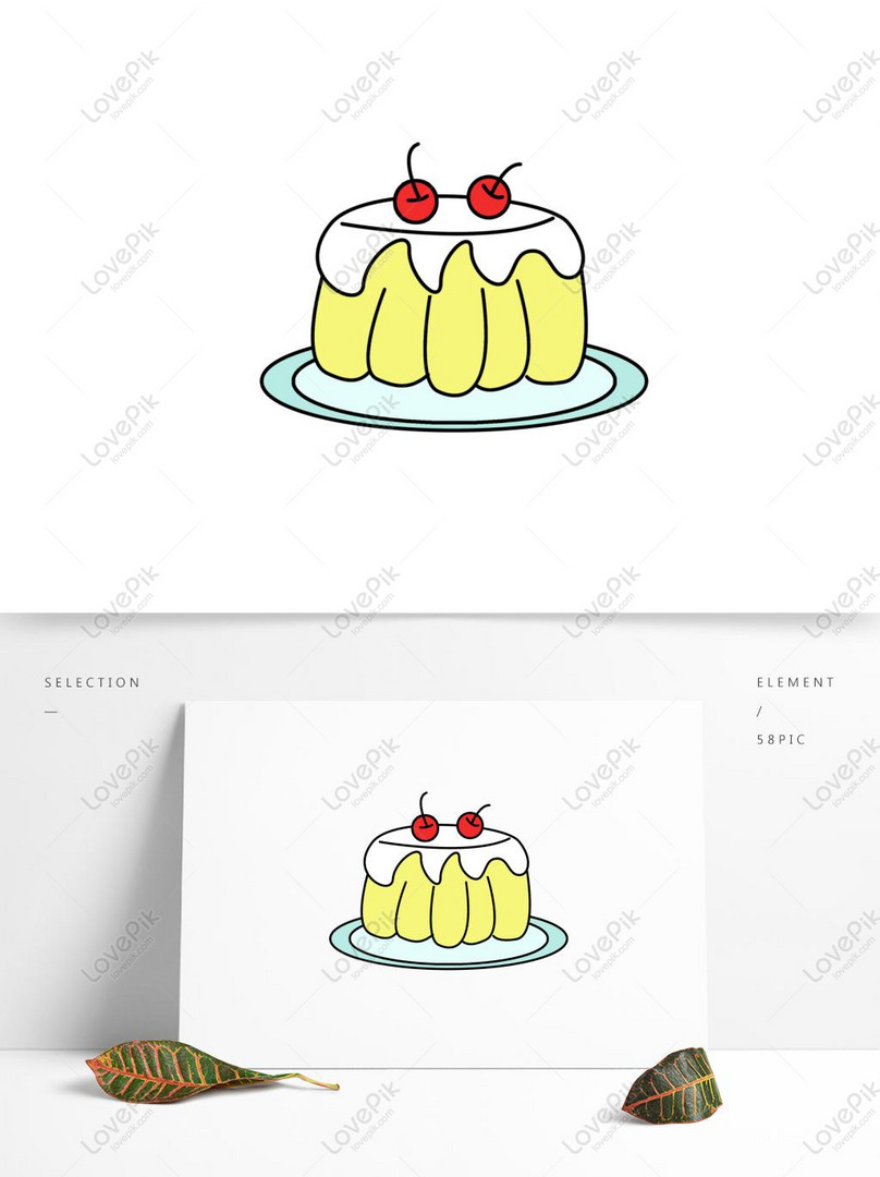 Torta Creativa Dibujada Mano Minimalista De Dibujos Animados Lin PNG  Imágenes Gratis - Lovepik