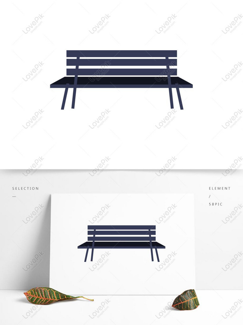 Simple Park Bench Cartoon Design With Commercial Elements PNG Transparent  Background PSD images free download_1369 × 1024 px - Lovepik