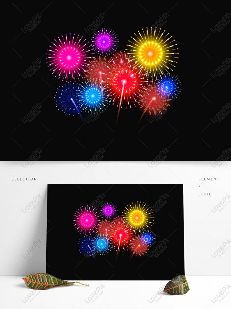 Download Fireworks, Crackers, New Year. Royalty-Free Vector