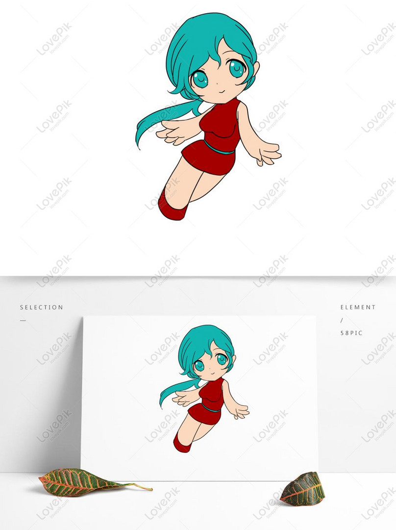 Hand Painted Anime Character Psd PNG Free Download PSD images free  download_1369 × 1024 px - Lovepik
