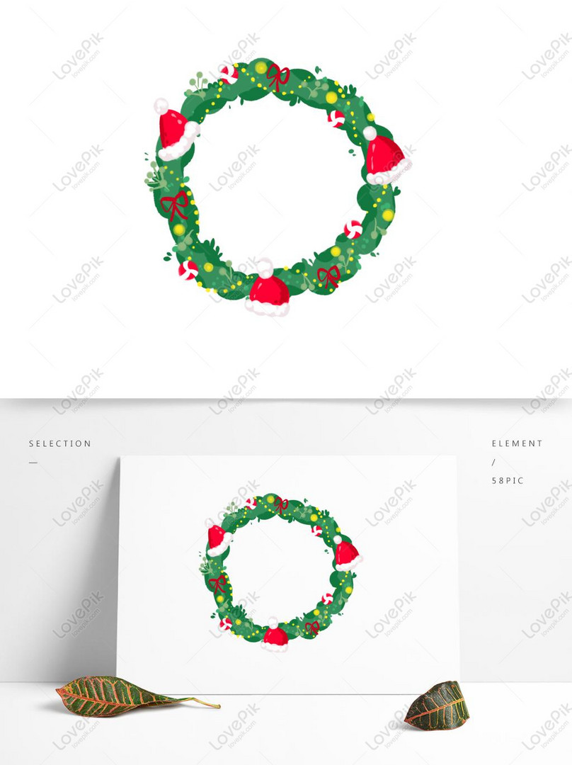christmas wreath vector png