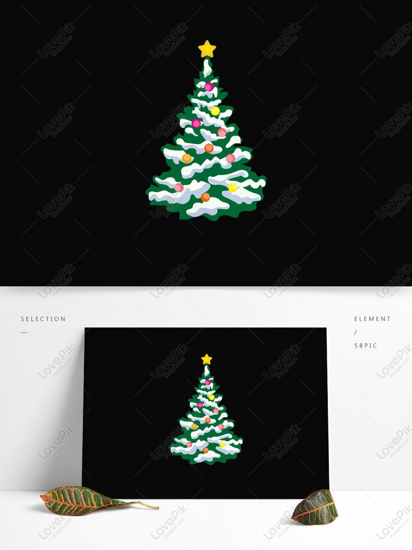 Uma árvore de natal simples com estilo pixel art