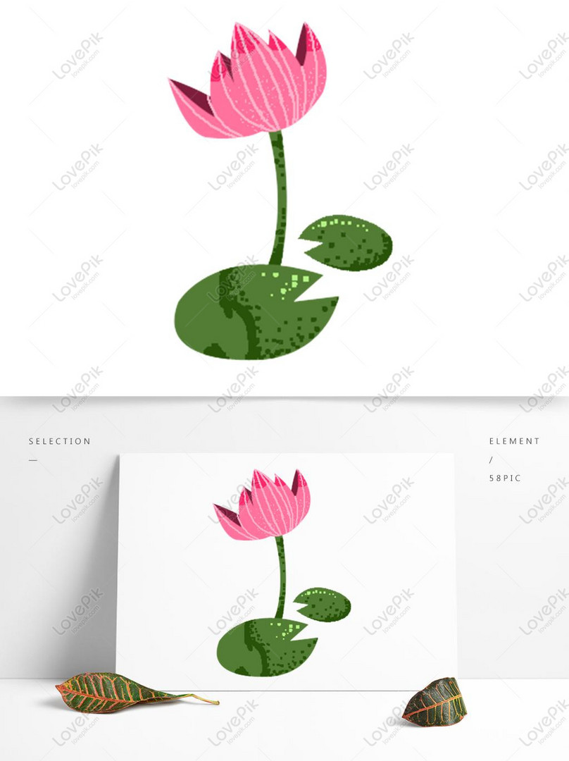 Reka Bentuk Lukisan Daun Teratai Lotus Gambar Unduh Gratis Imej 732590611 Format Psd My Lovepik Com