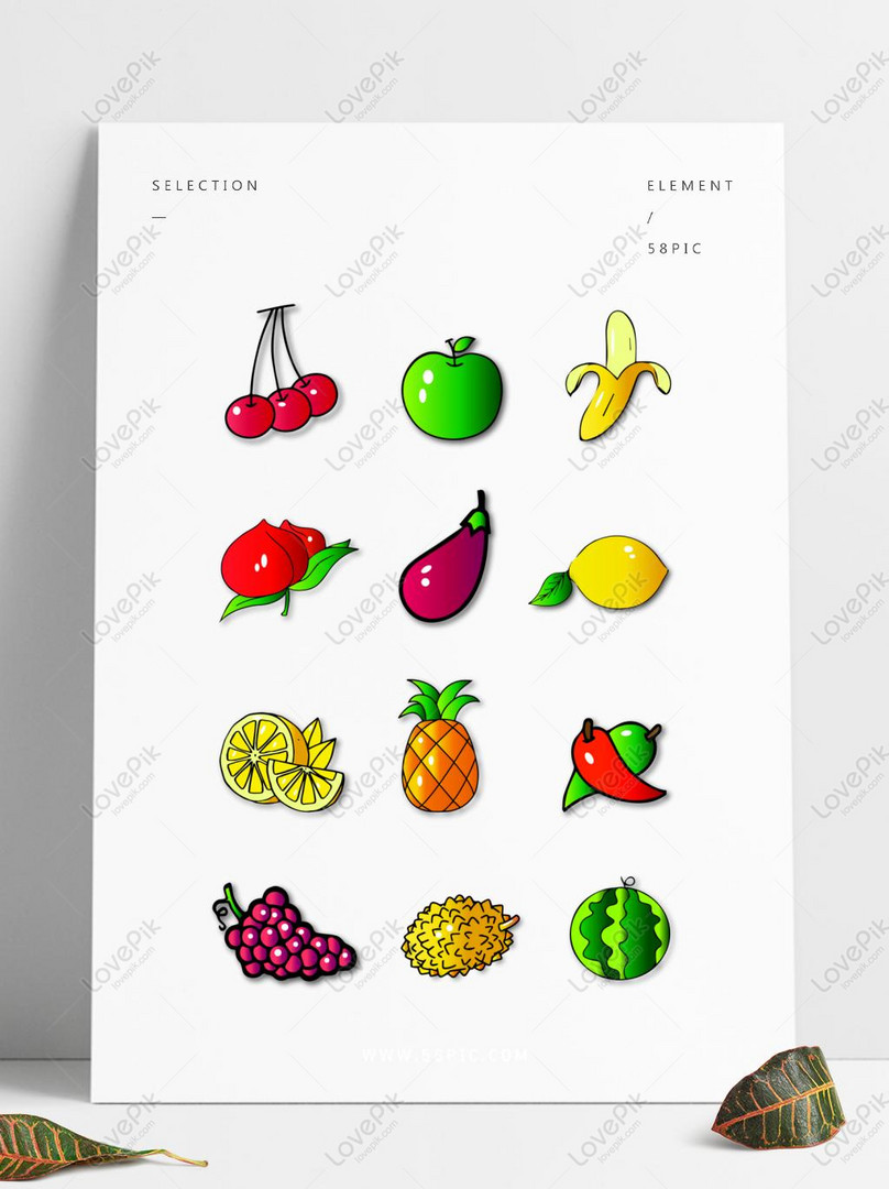 Gráficos de frutas Desenho Vegetal Desenho animado, vegetal, alimentos,  folha png