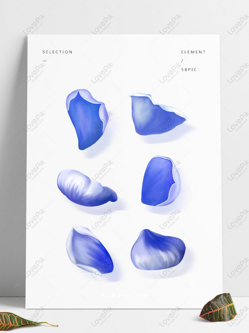 フリーハンドの手描き下ろし花青い花びらのイラスト要素イメージ グラフィックス Id Prf画像フォーマットpsd Jp Lovepik Com