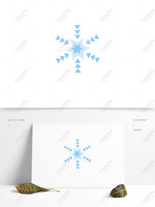 Winter beautiful romantic blue snowflake Graphics