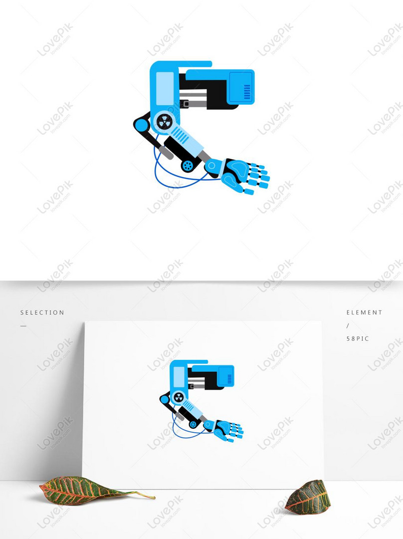 푸른 기술 기계 Ai 인공 지능 팔 로봇 팔 일러스트 Png 및 벡터 이미지, 무료 다운로드 - Lovepik