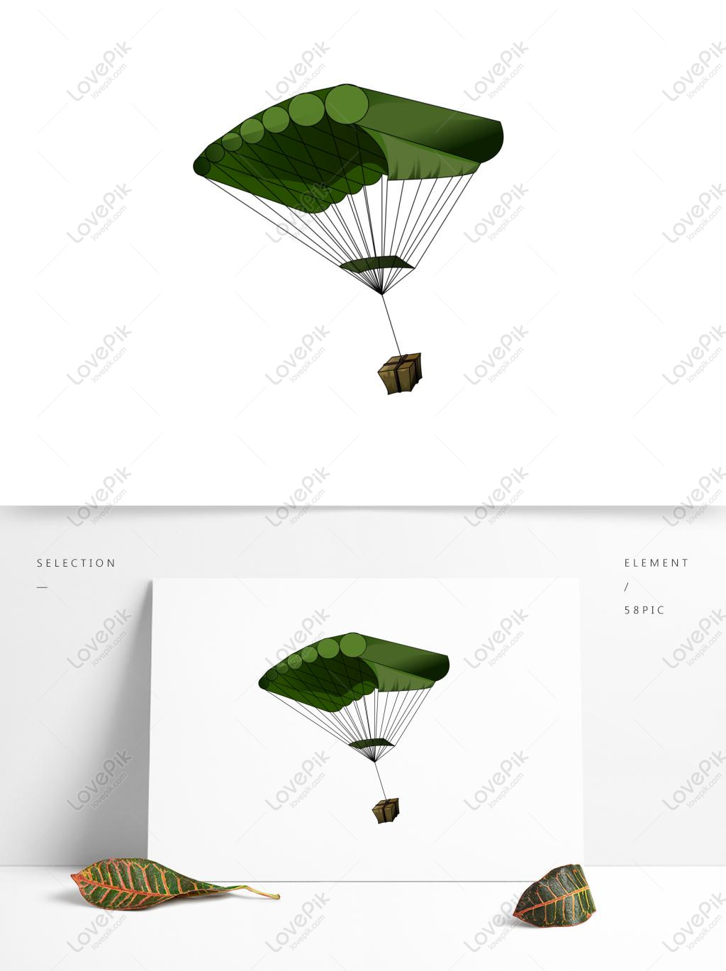 Airdrop Green Parachute Game With Map, Green, Parachute, Game With Map ...