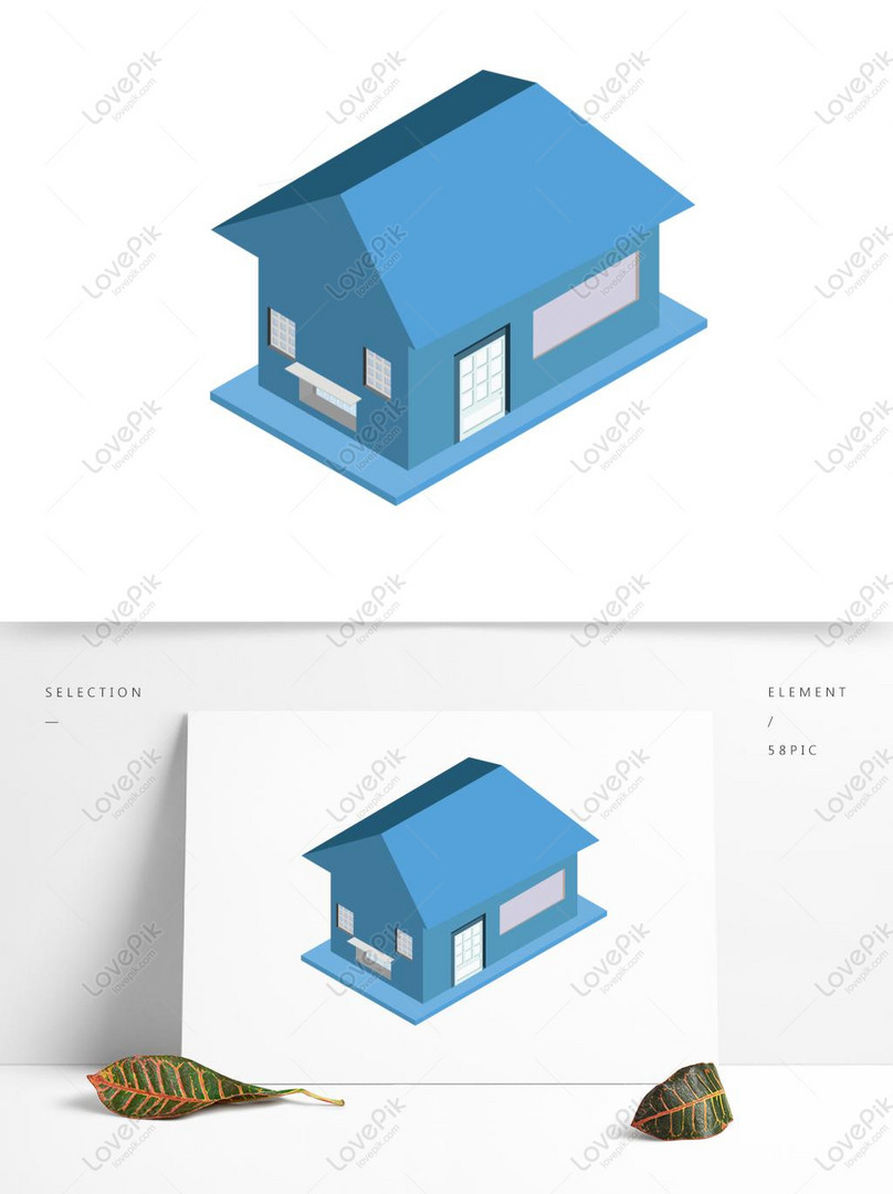 25d House Building Simple Design Ai Material Ai Images Free