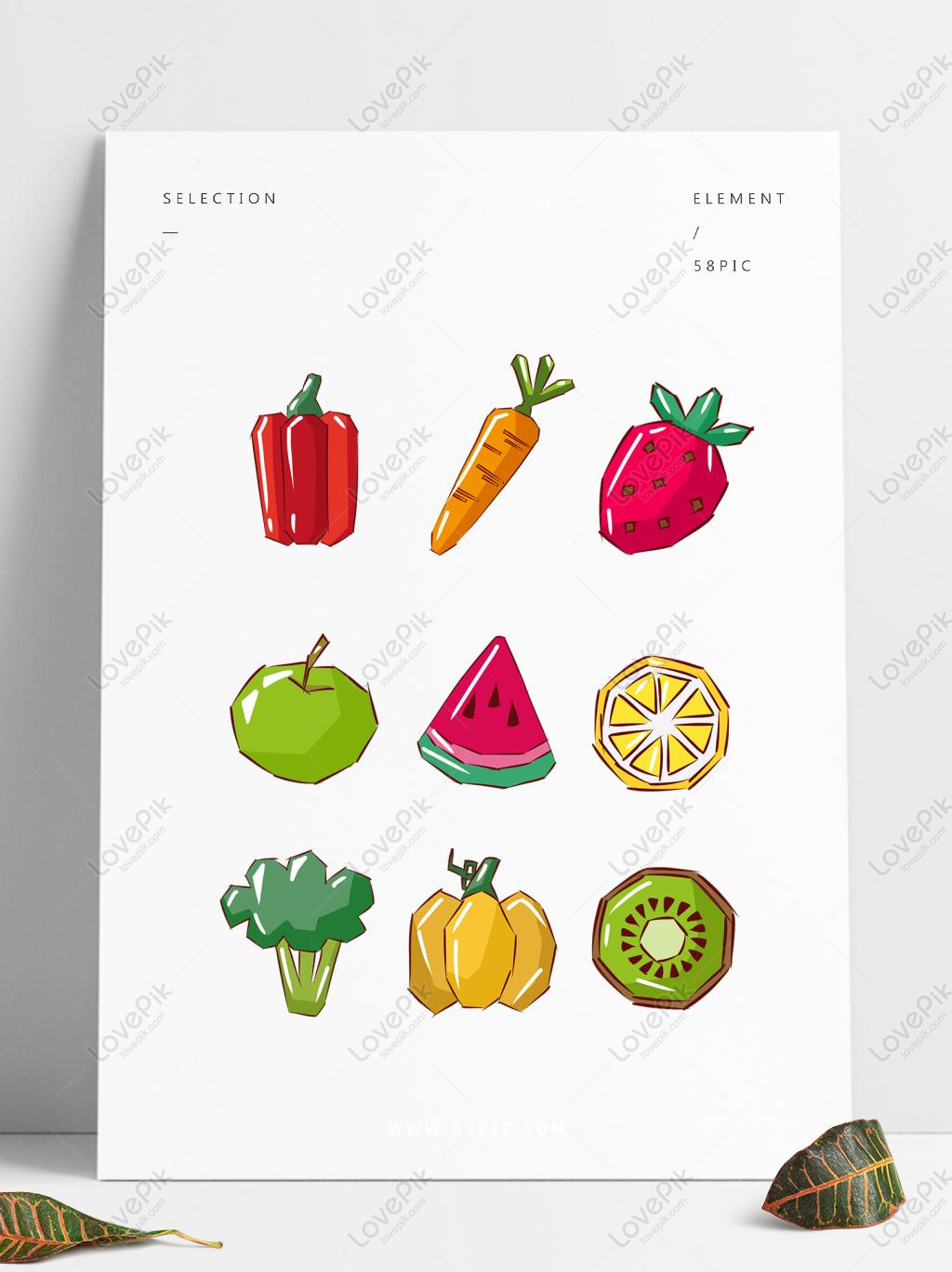 Premium Vector | Colorful simple fruit drawing perfect for children39s  illustration and teaching