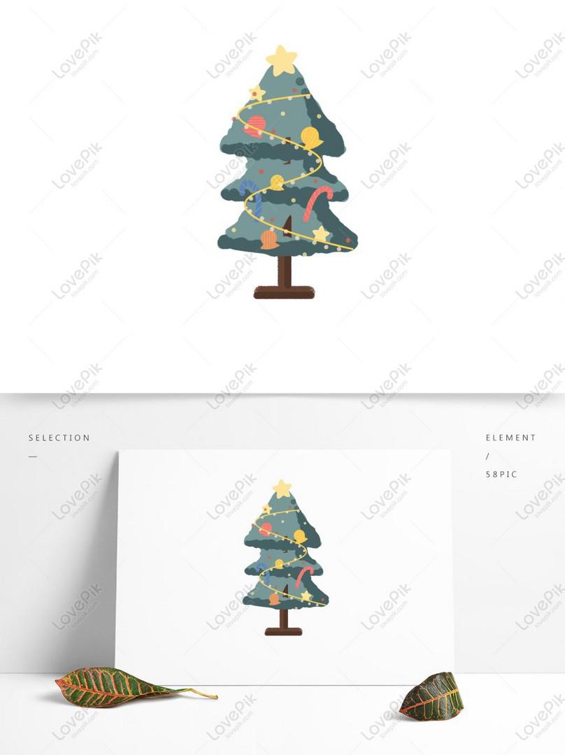 Pequeño árbol De Navidad Fresco De Dibujos Animados PNG Imágenes Gratis -  Lovepik