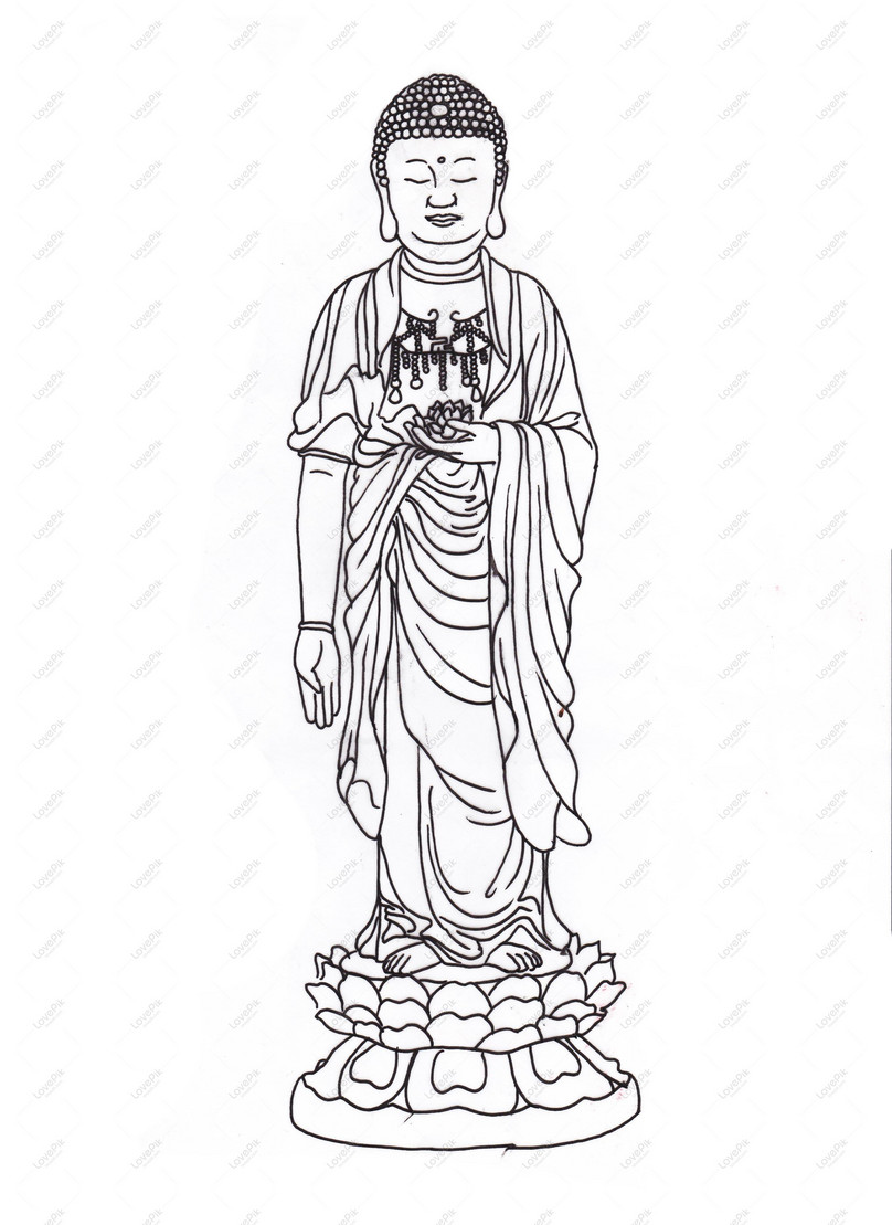 Tay Phật đứng cầm hoa sen trắng đen là một hình ảnh truyền cảm hứng và đầy ý nghĩa. Ăn sâu vào tâm hồn, những bức hình này giúp ta tìm thấy sự yên bình và nguồn động lực vươn lên.