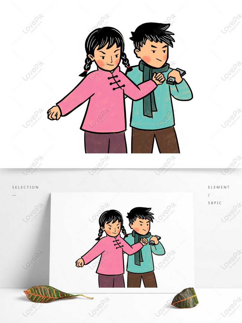 手描きのレトロなカップルのキャラクターデザインイメージ グラフィックス Id Prf画像フォーマットpsd Jp Lovepik Com