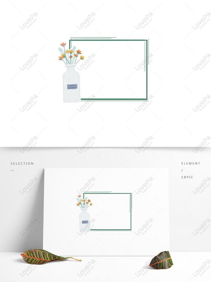 手書きの韓国風の小さな新鮮な花の罫線は 商用利用可能ですイメージ グラフィックス Id Prf画像フォーマットpsd Jp Lovepik Com