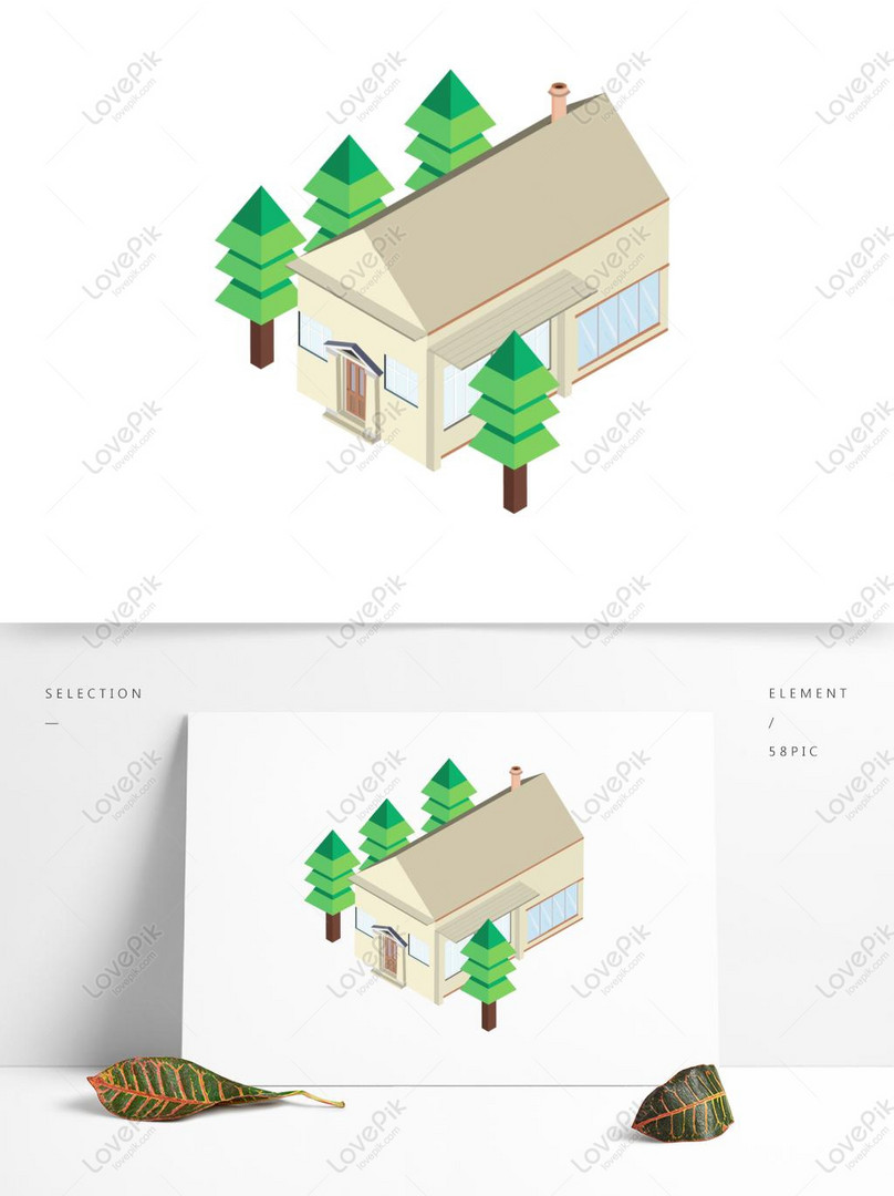 Pemandangan Rumah 25d Ai Material Arsitektur Linier Gambar