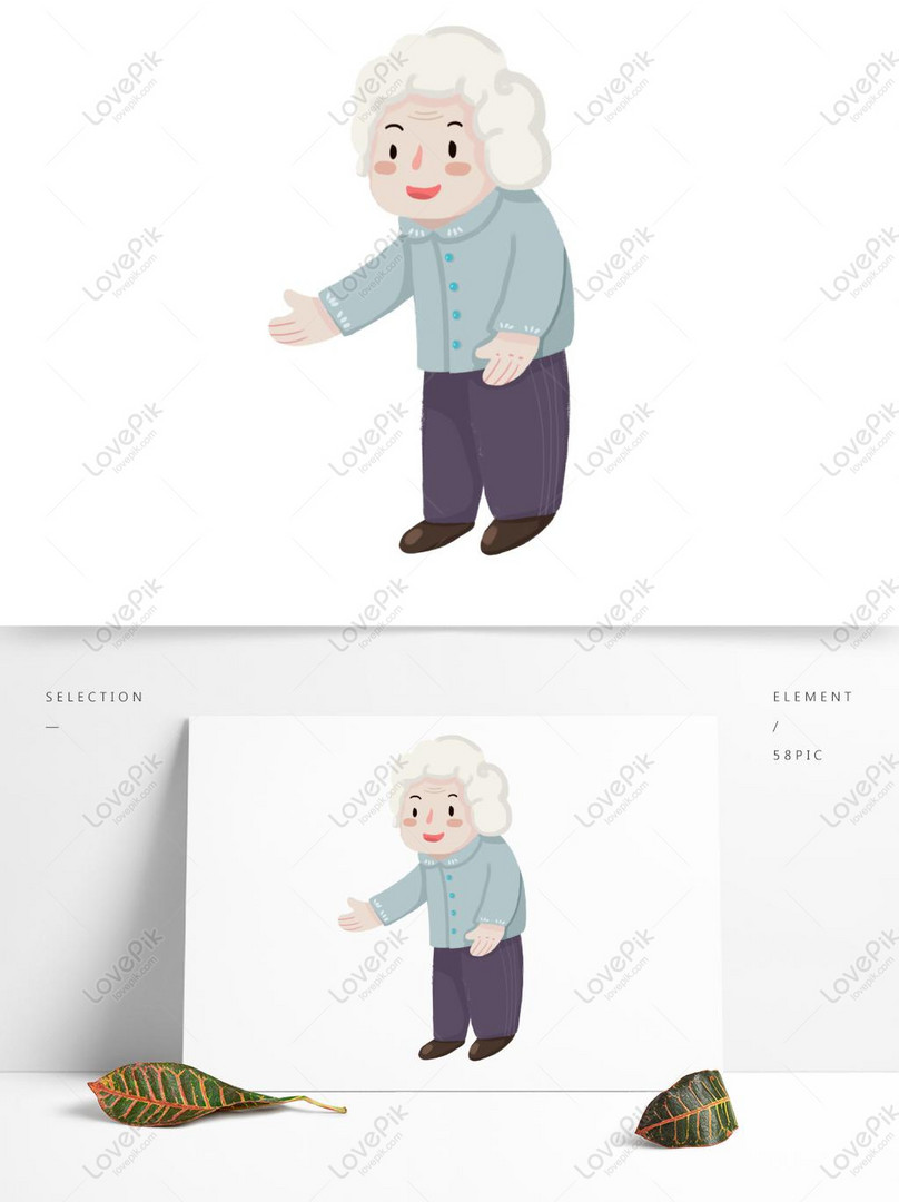 漫画の白い髪の花のおばあちゃんのキャラクターデザインイメージ グラフィックス Id Prf画像フォーマットpsd Jp Lovepik Com