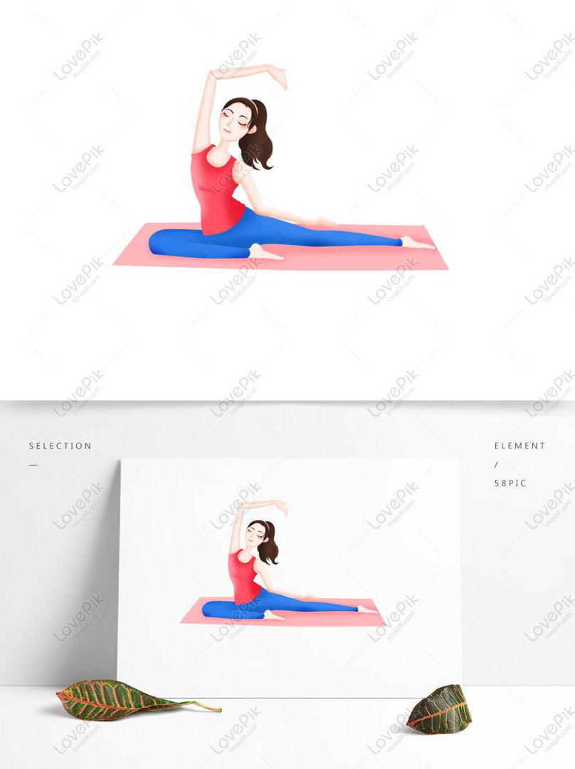 Character Practicing Yoga Sports Girl Cartoon Can Be Commercial PNG Free  Download PSD images free download_1369 × 1024 px - Lovepik