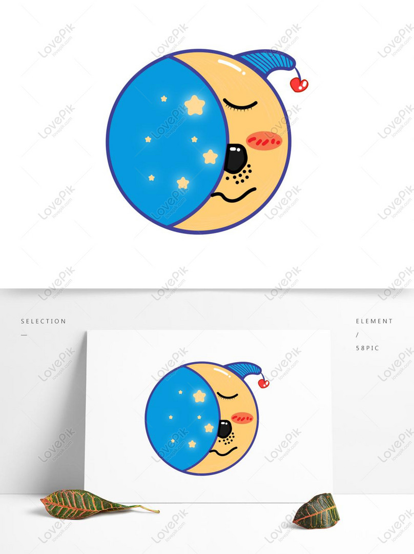 元のベクトル漫画犬の頭の月の絵文字パッケージ素材イメージ グラフィックス Id Prf画像フォーマットai Jp Lovepik Com