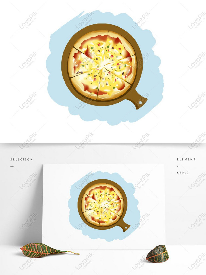 Hand Painted Original Anime Material Food Fast Food Cheese Pizza PNG Hd  Transparent Image PSD images free download_1369 × 1024 px - Lovepik