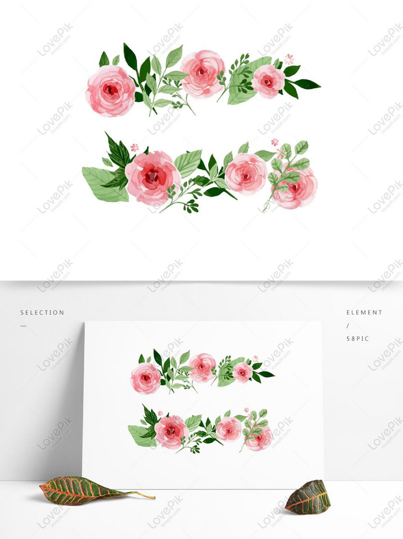 Watercolor Floral Wedding Hd Transparent, Watercolor Pink Flower