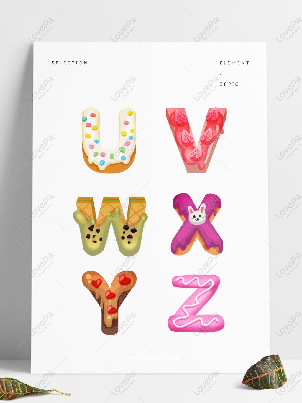 English Alphabet Hand Made Edible Letters Stock Photo 1277491471