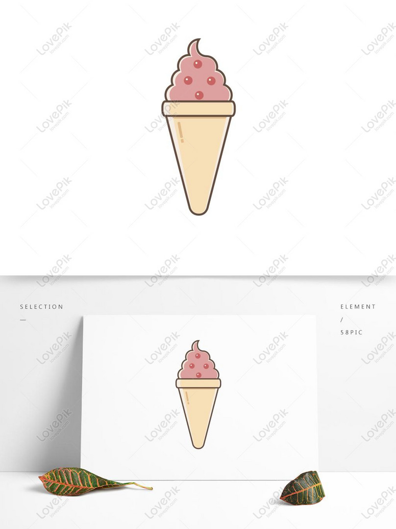 漫画シンプルなかわいい食べ物アイスクリームイメージ グラフィックス Id Prf画像フォーマットai Jp Lovepik Com