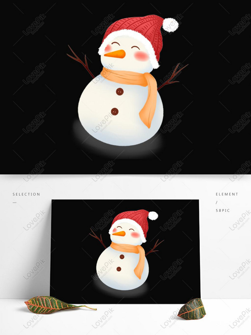 White Cute Cartoon Winter Snowman Psd Images Free Download 1369 1024 Px Lovepik Id