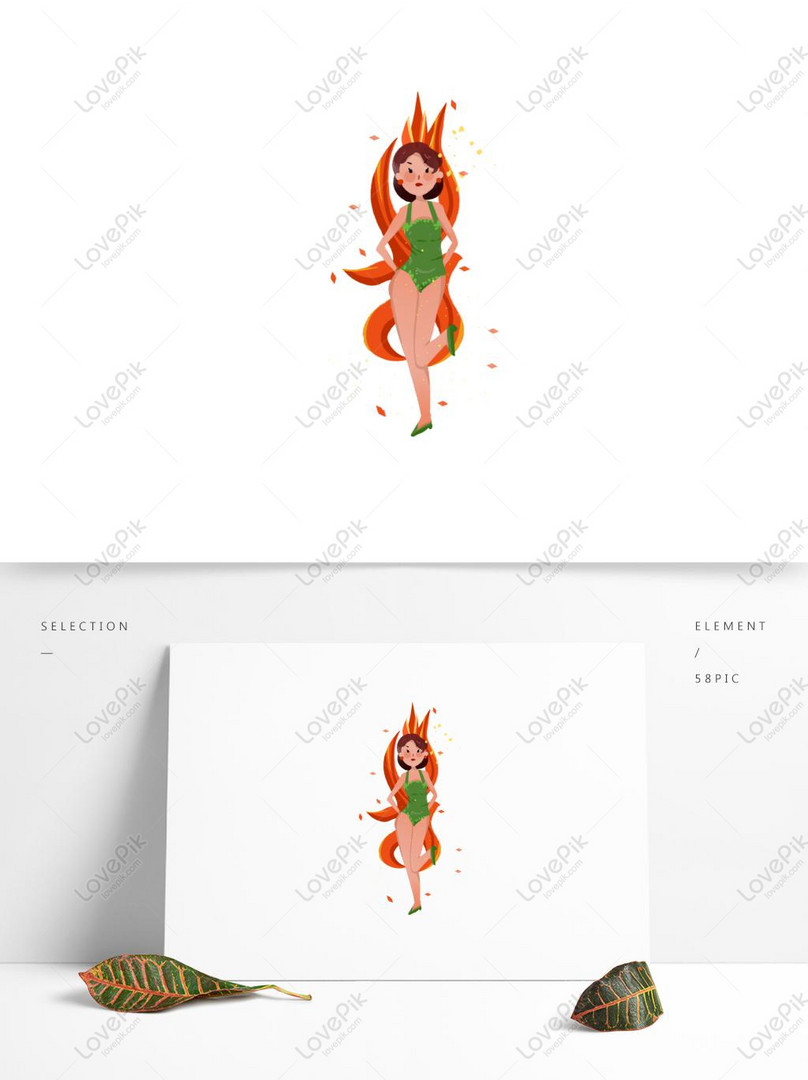 ブラジルのカーニバルキャラクター女性ダンサーの図要素イメージ グラフィックス Id Prf画像フォーマットpsd Jp Lovepik Com