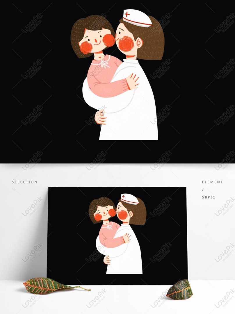 子イラストキャラクター素材を保持している美しい看護師イメージ グラフィックス Id Prf画像フォーマットpsd Jp Lovepik Com