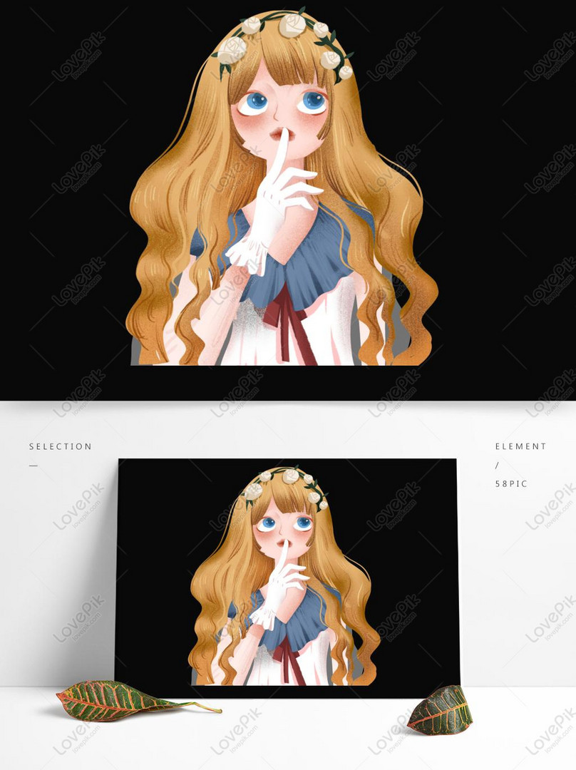 文学的なレトロなヘッドバンドの女の子キャラクターデザインイメージ グラフィックス Id Prf画像フォーマットpsd Jp Lovepik Com