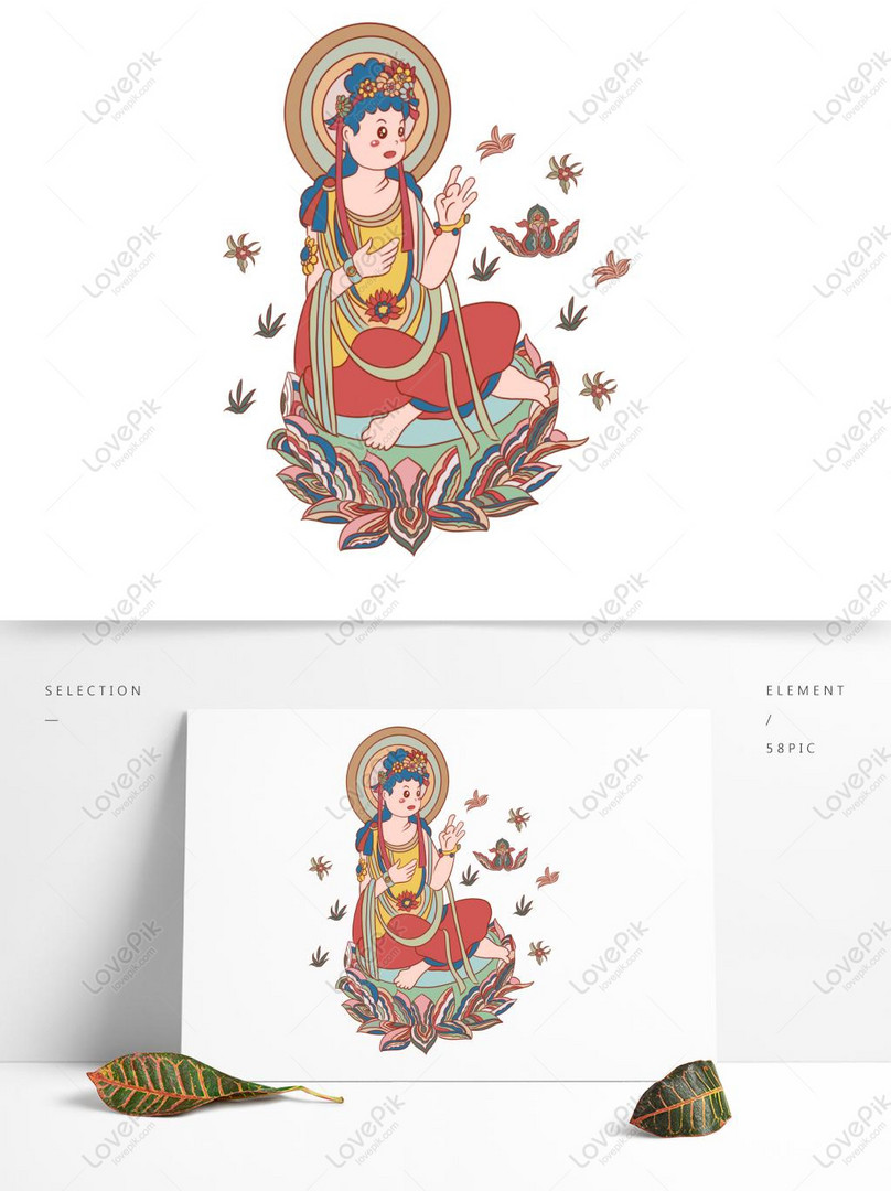 Hand Drawn Zen Buddha Culture Theme Elements Cartoon Thangka Sty PNG  Transparent Background PSD images free download_1369 × 1024 px - Lovepik