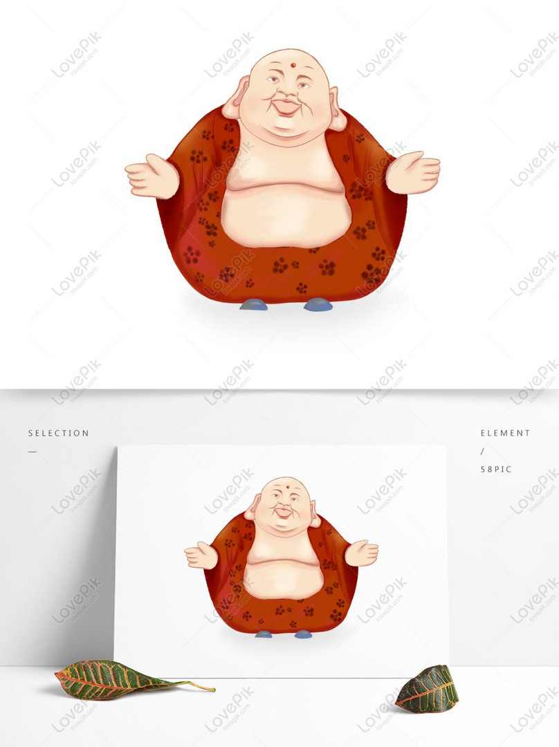 Maitreya De Dibujos Animados Lindo Monje Pintado A Mano Buda Zen Imagenes De Graficos Png Gratis Lovepik