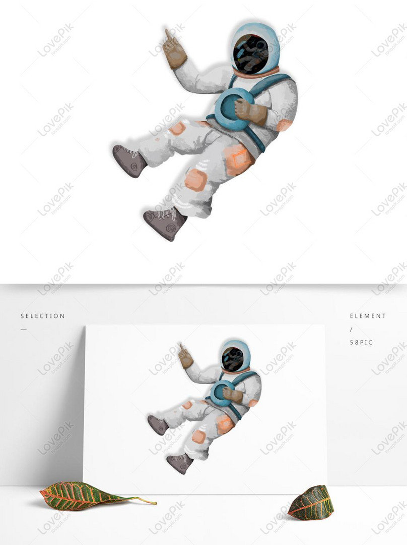 Elemento De Astronauta Espacial Dos Desenhos Animados PNG , Pintado à Mão,  Desenho Animado, Tecnologia Imagem PNG e PSD Para Download Gratuito