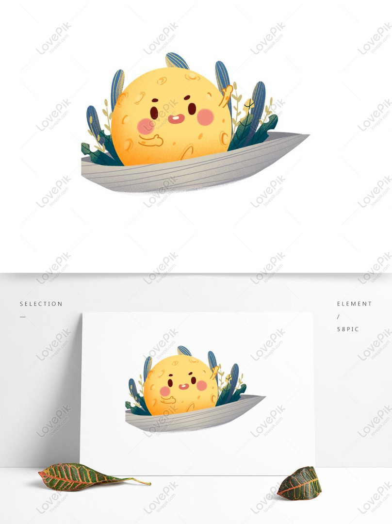 Simple Cartoon Moon Decoration Elements On Board PNG Free Download PSD  images free download_1369 × 1024 px - Lovepik